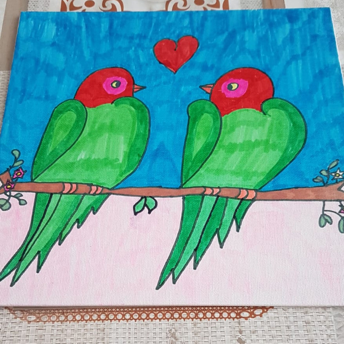 Bild mit Vögeln 2