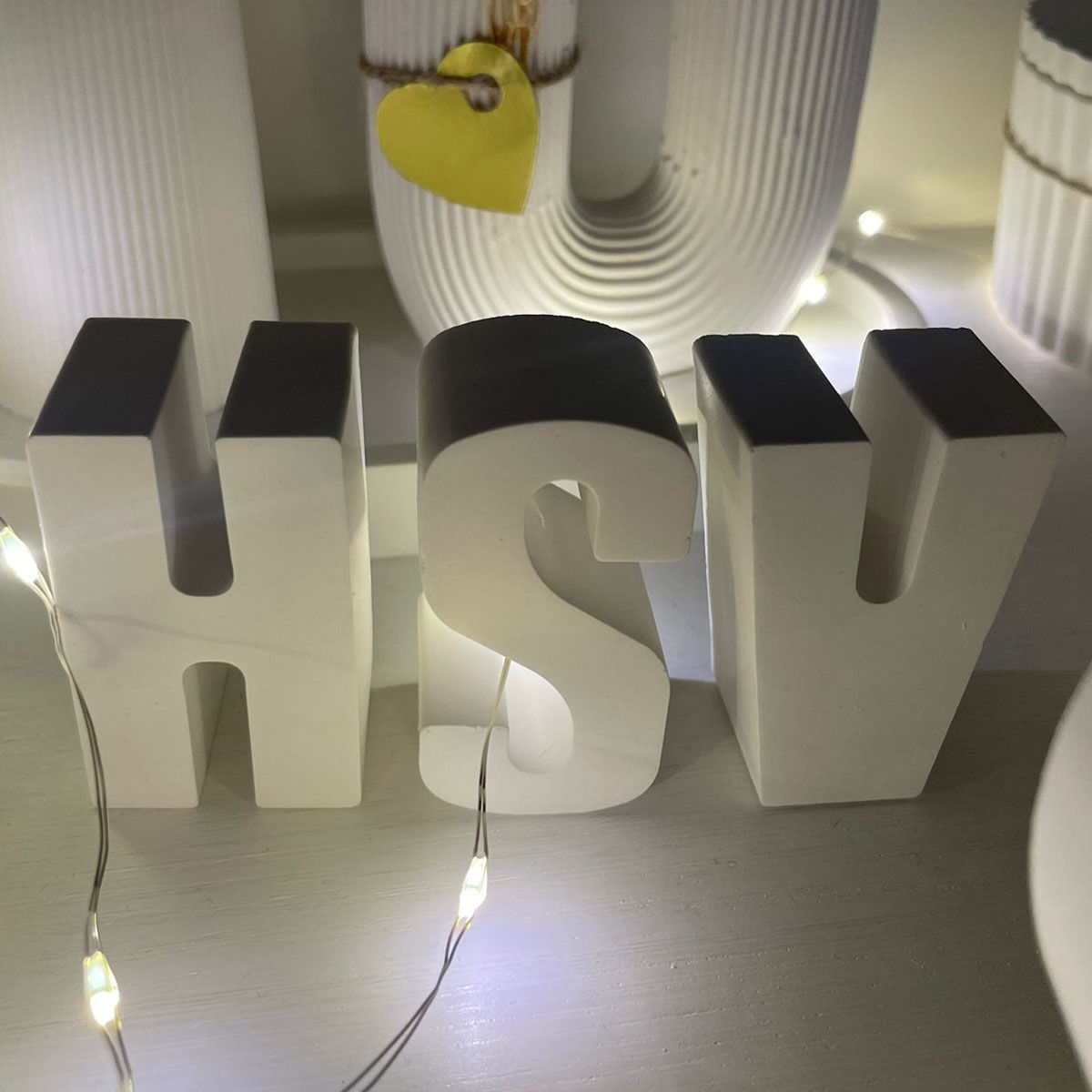 Gips HSV Buchstaben